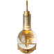 Canada 1 Light 8 inch Antique Brass Wall Sconce Wall Light