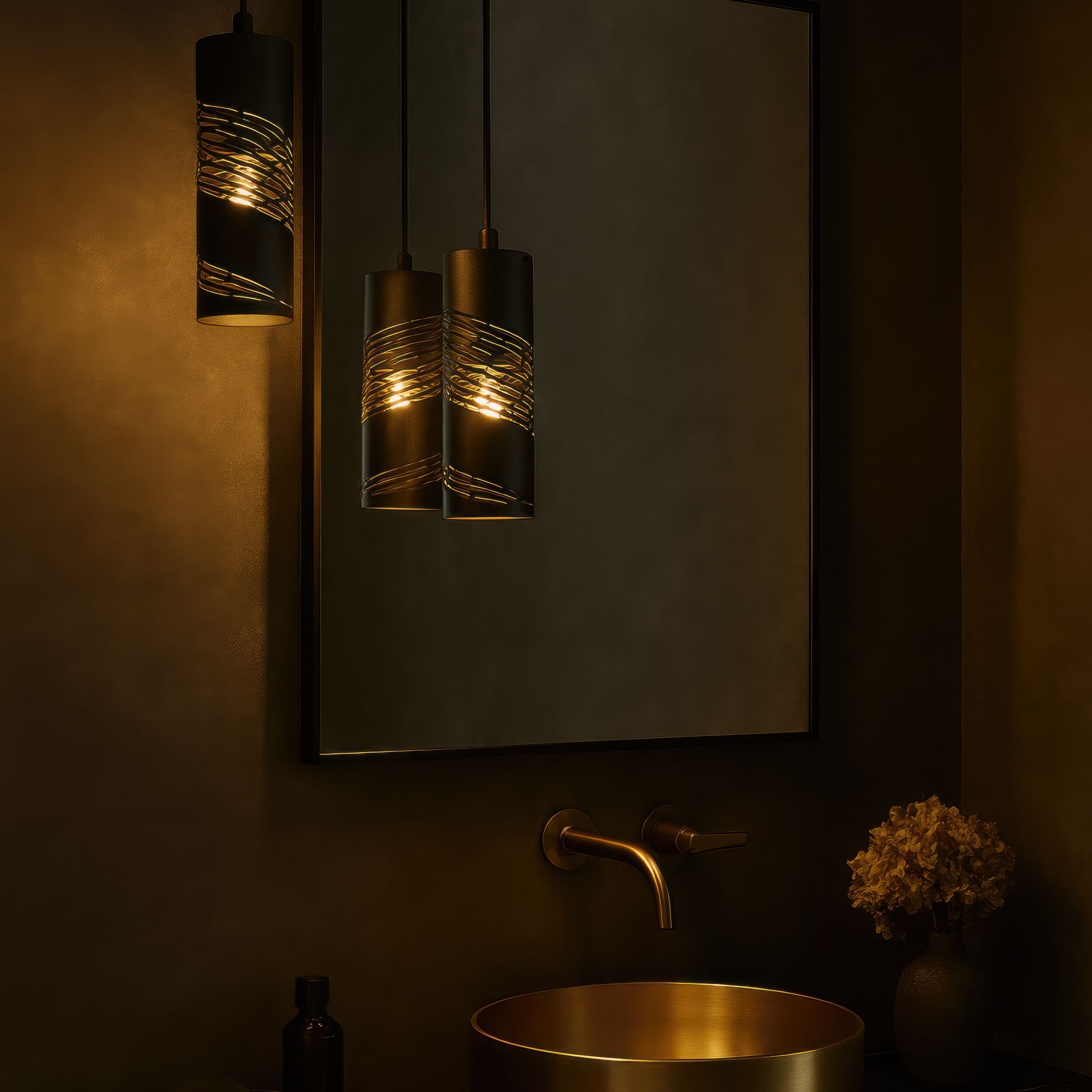 Flow 1 Light 4 inch Hammered Ore Mini Pendant Ceiling Light