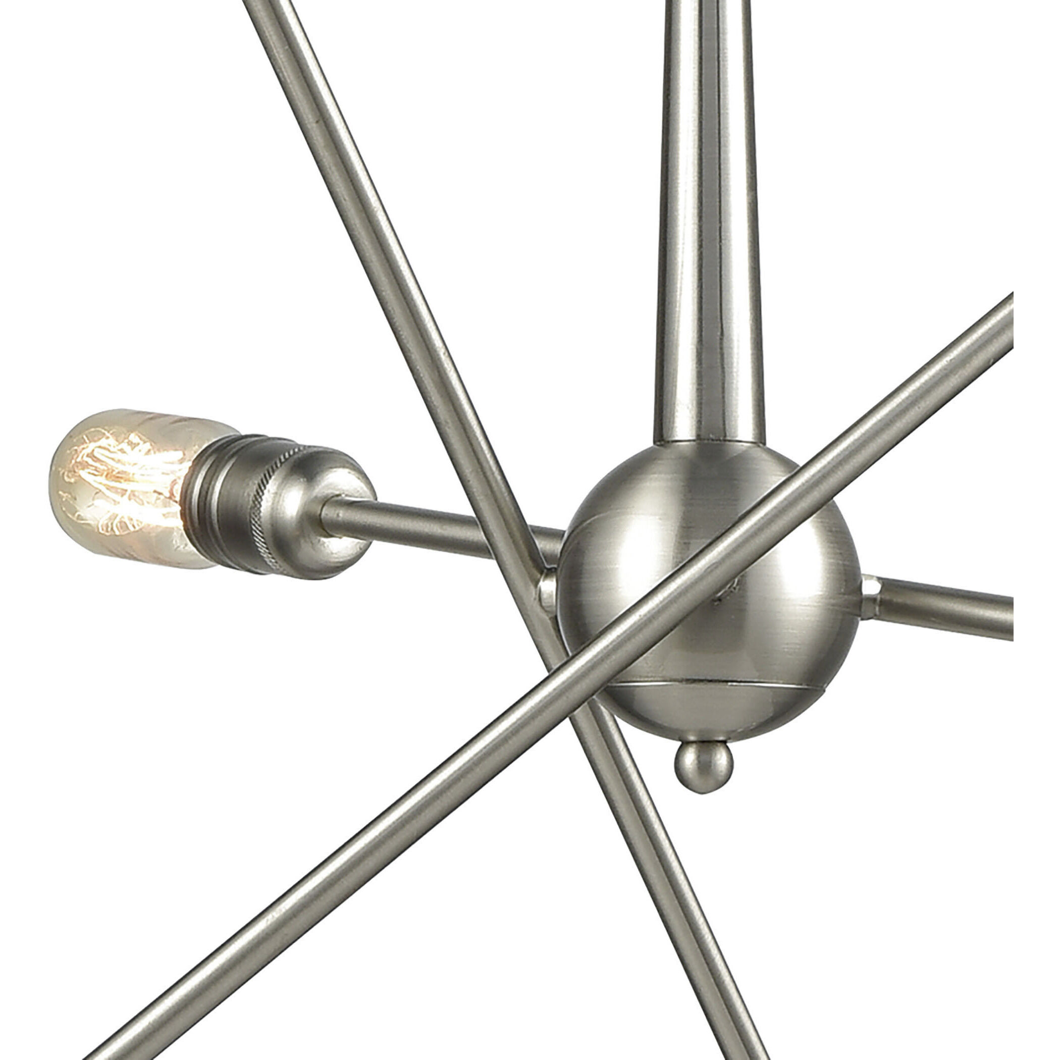 Delphine 6 Light 28 inch Satin Nickel Chandelier Ceiling Light