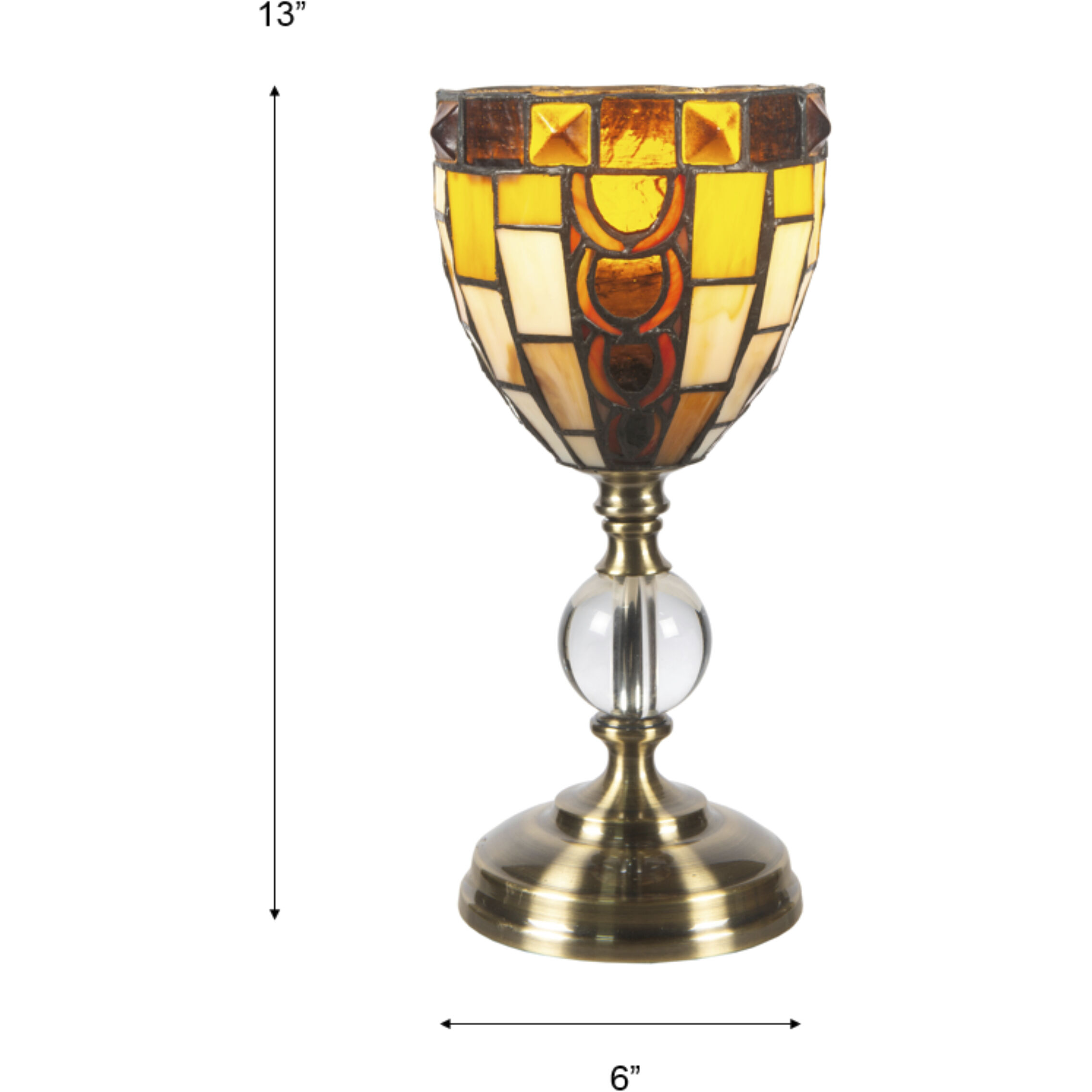 Vienne 13 inch 60.00 watt Brushed Nickel Accent Lamp Portable Light