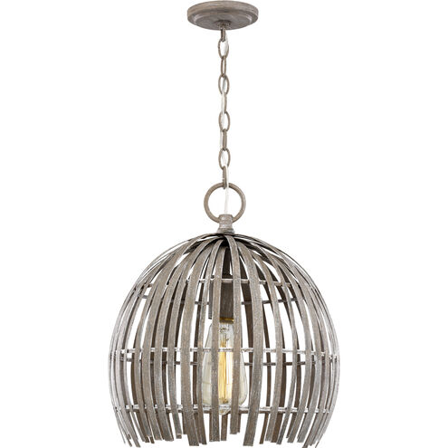 Hanalei 1 Light 11.5 inch Washed Pine Pendant Ceiling Light
