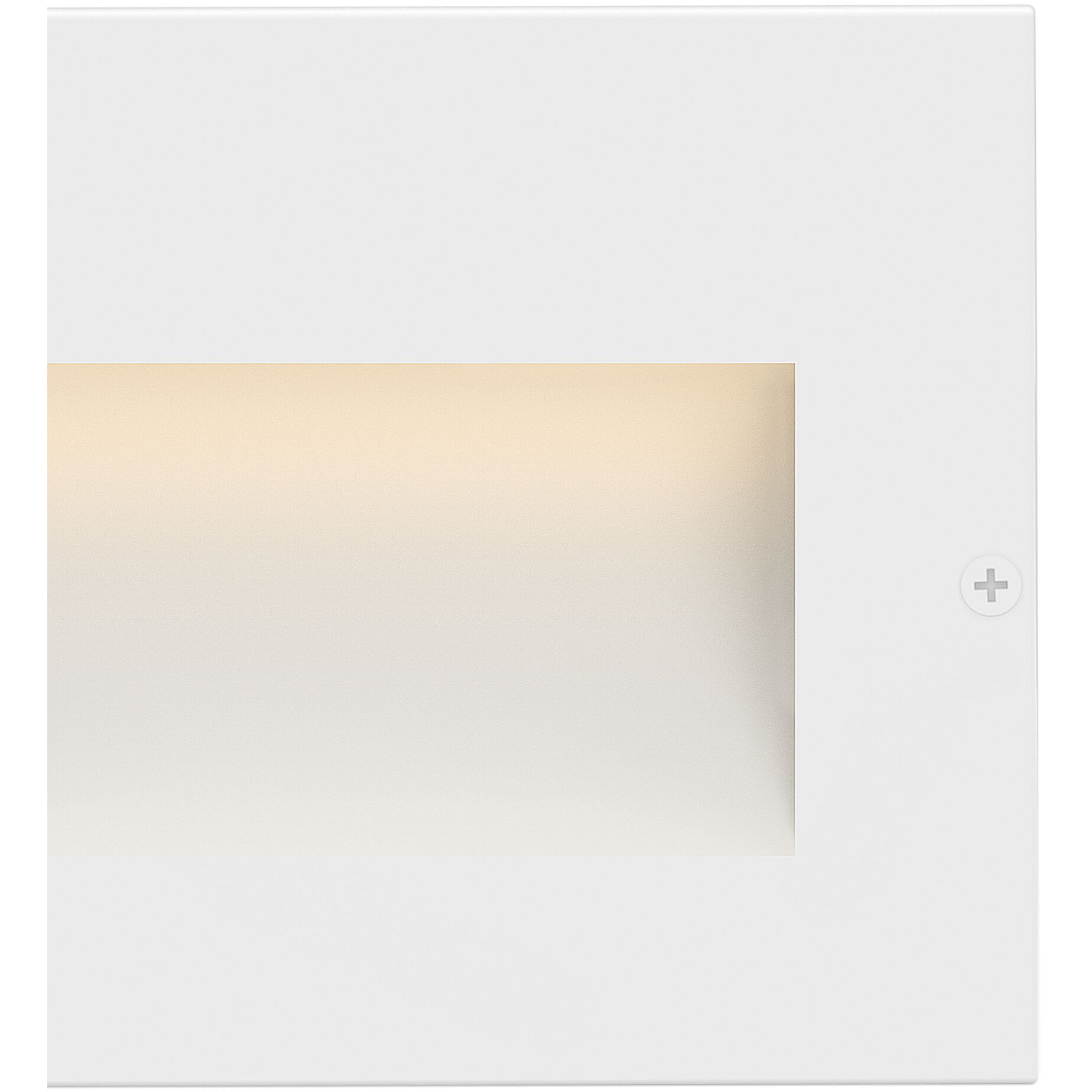 Taper 12v 1.90 watt Satin White Landscape Step Light, Horizontal