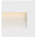 Taper 12v 1.90 watt Satin White Landscape Step Light, Horizontal