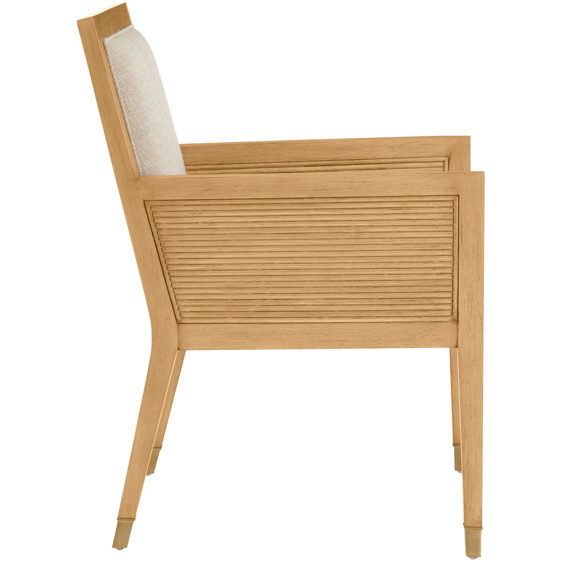 Santos Sea Sand/UV Liller Malt/Satin Brass Armchair