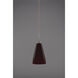 Zara 1 Light 3.9 inch Matte Chrome Pendant Ceiling Light in Red Glass