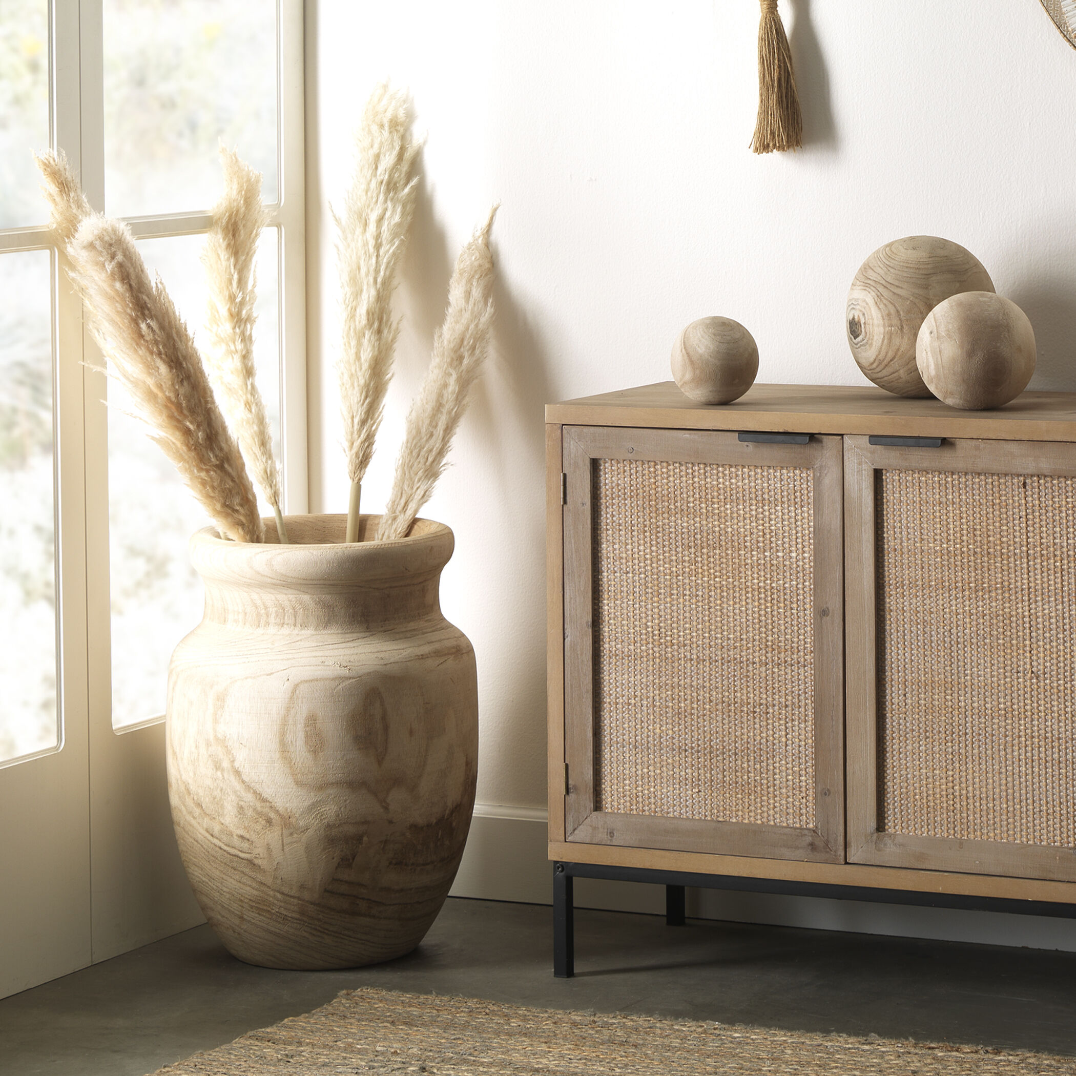 Topanga 22 X 16 inch Wooden Vase