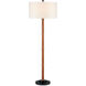 Reed 67 inch 150.00 watt Natural Rattan/Natural Rope/Black Floor Lamp Portable Light