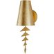 Ellie 1 Light 6 inch Gold Leaf Sconce Wall Light