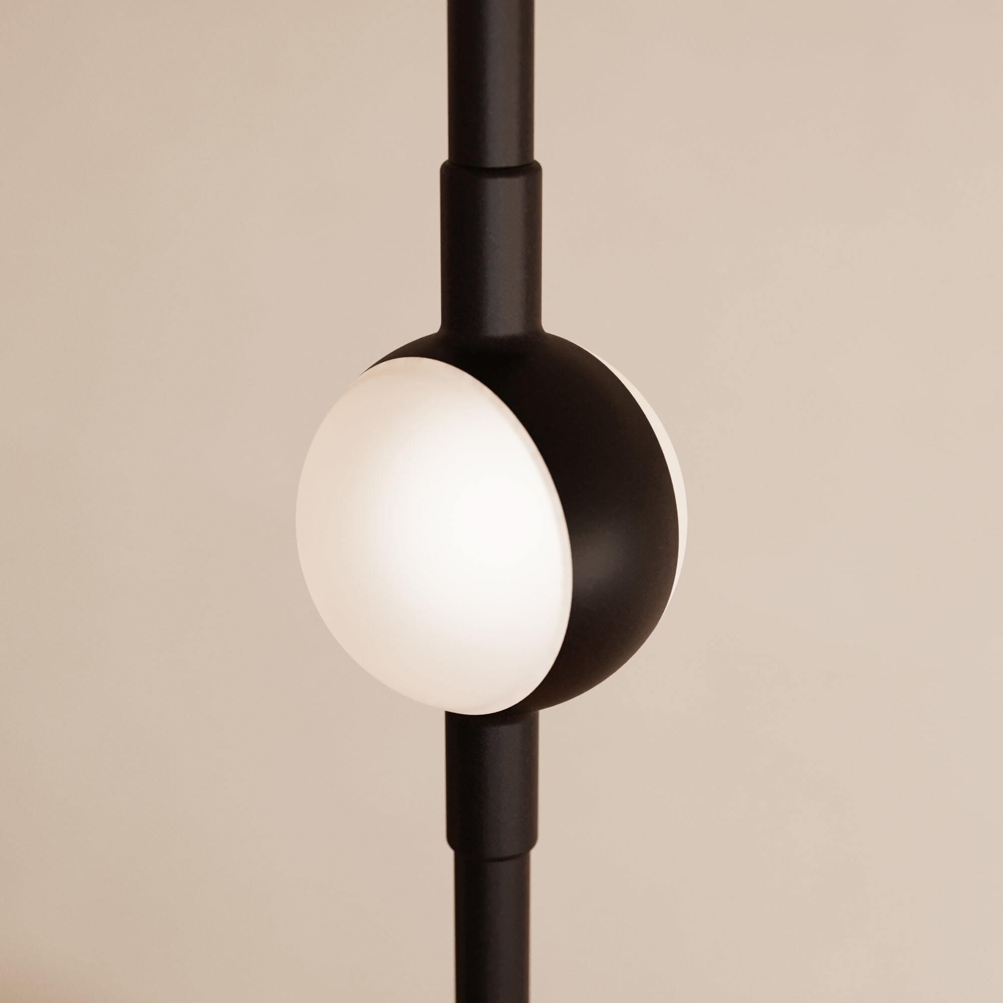 Constellation Aries LED 11.5 inch Espresso Black Pendant Ceiling Light in 20 ft. Cord, 2200K, White Optical Acrylic