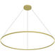 Cerchio 70.88 inch Brushed Gold Pendant Ceiling Light