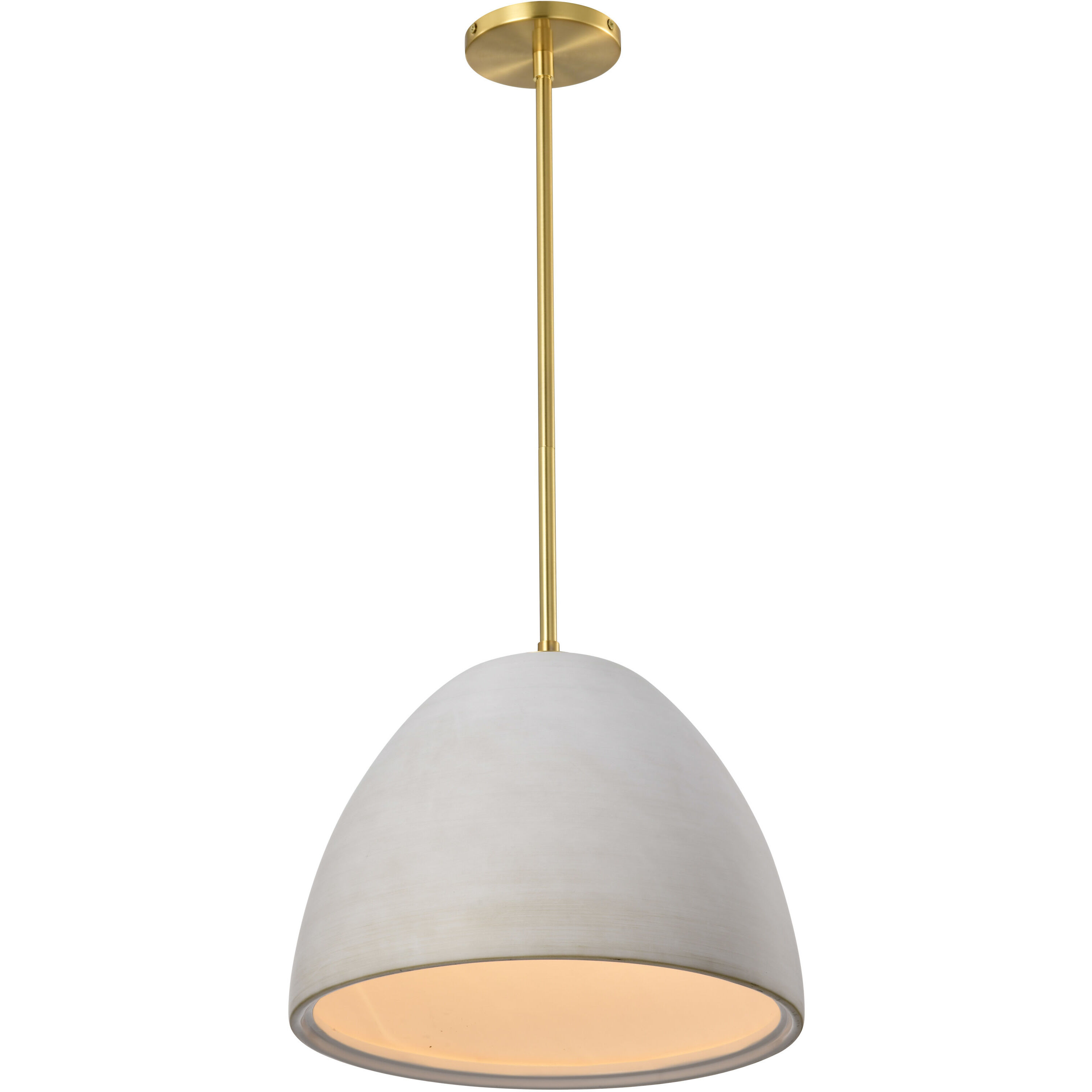 Collins 14 inch Brushed Brass Pendant Ceiling Light
