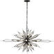 Orbital 16 Light 36 inch Carbon Linear Pendant Ceiling Light