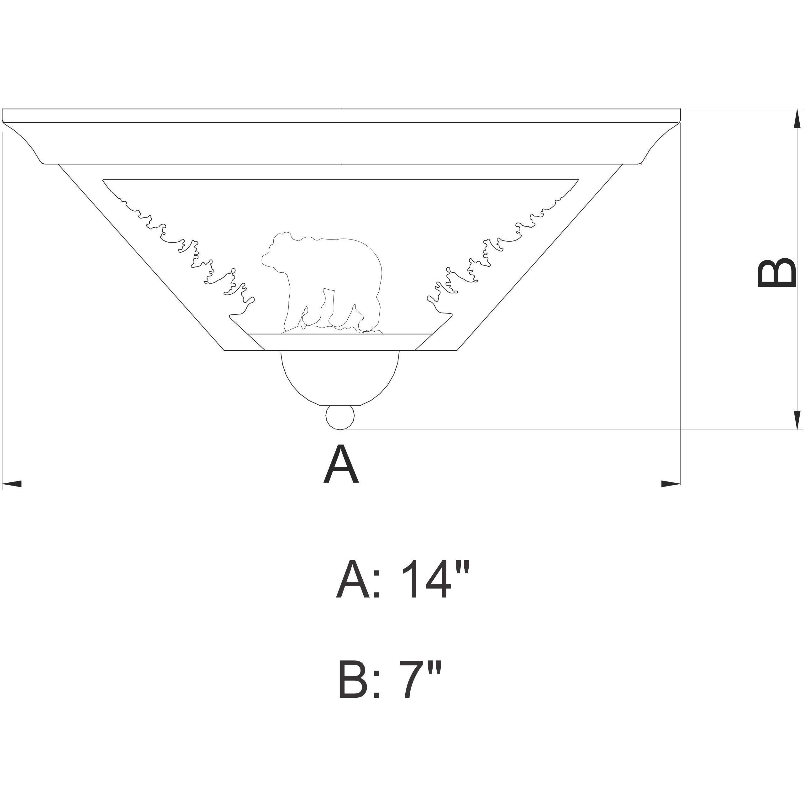 Bozeman LED 14 inch Burnished Bronze Flush Mount Ceiling Light