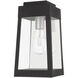 Oslo 1 Light 12 inch Black Outdoor Wall Lantern