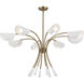 Arcus LED 45.5 inch Champagne Bronze with White Chandelier Ceiling Light