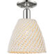 Downtown Urban Natural Ballston Dome 1 Light 9 inch Polished Nickel Semi-Flush Mount Ceiling Light