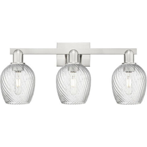 Arcadia Salina 3 Light 24.75 inch Brushed Satin Nickel Bath Vanity Light Wall Light