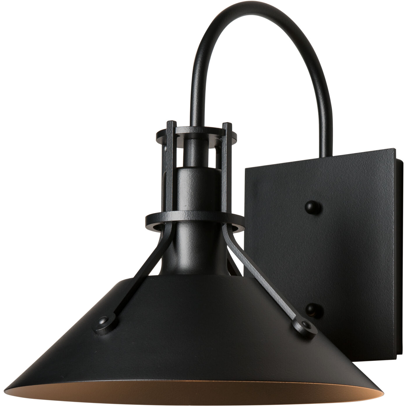 Henry 1 Light 10.5 inch Coastal Black Outdoor Sconce, Small