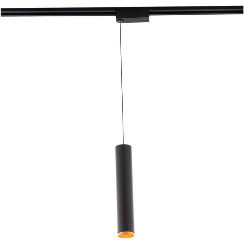 Silo Pendants 1 Light 120 Black/Gold Track Head Ceiling Light in 3000K, J/J2 Track