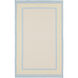 Boardwalk 36 X 24 inch Moss, Sky Blue, Butter, Cream Rug