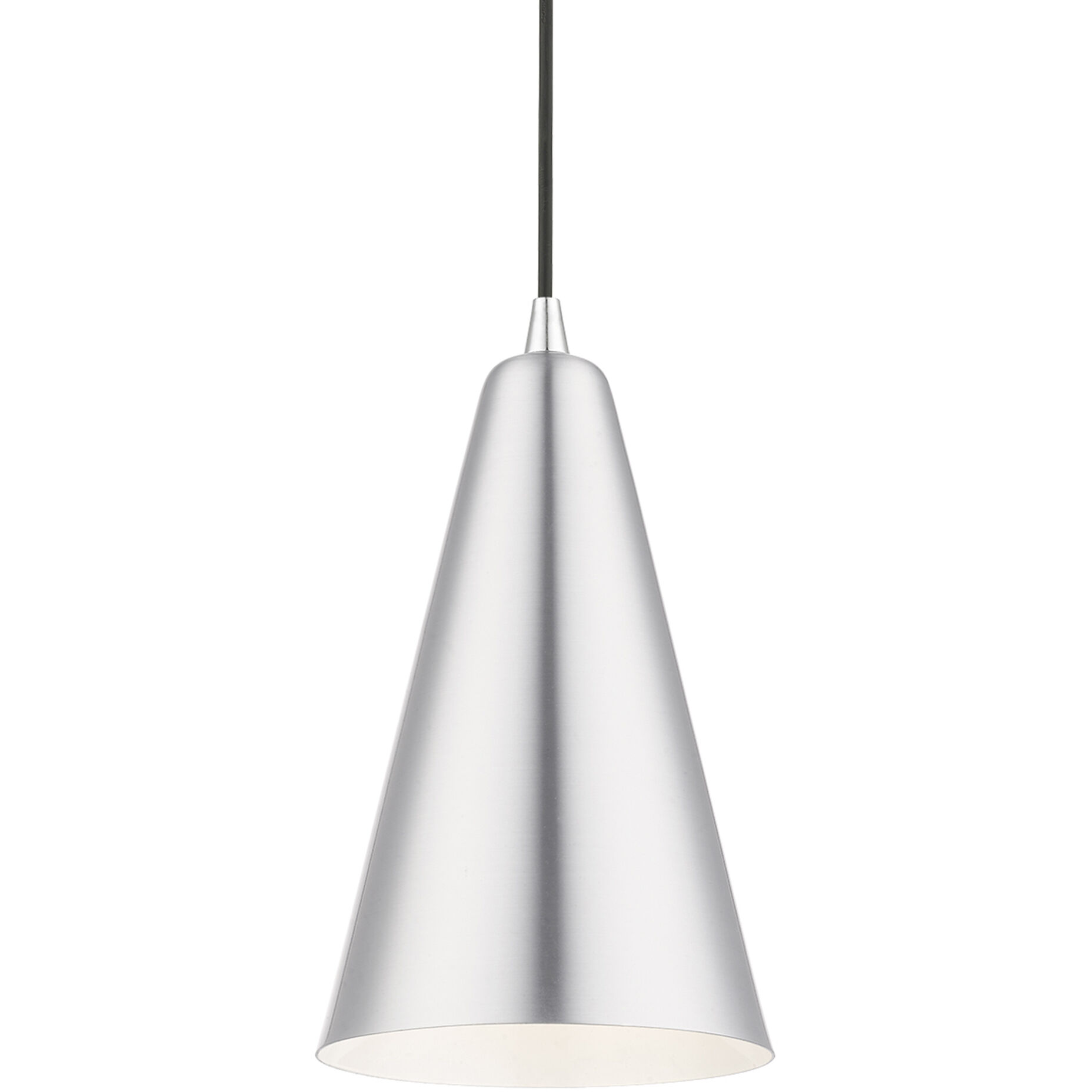 Dulce 1 Light 7 inch Brushed Aluminum with Polished Chrome Accents Mini Pendant Ceiling Light