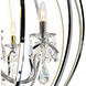 Abia LED 34 inch Chrome Up Chandelier Ceiling Light