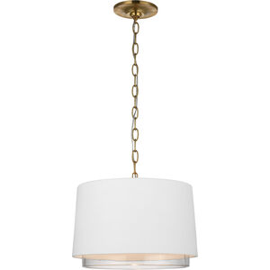 Marie Flanigan Sydney LED 14 inch Soft Brass Pendant Ceiling Light, Small