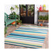 Rain 180 X 144 inch Lime/Teal/Dark Brown/Taupe/Pale Blue/Navy Outdoor Rug