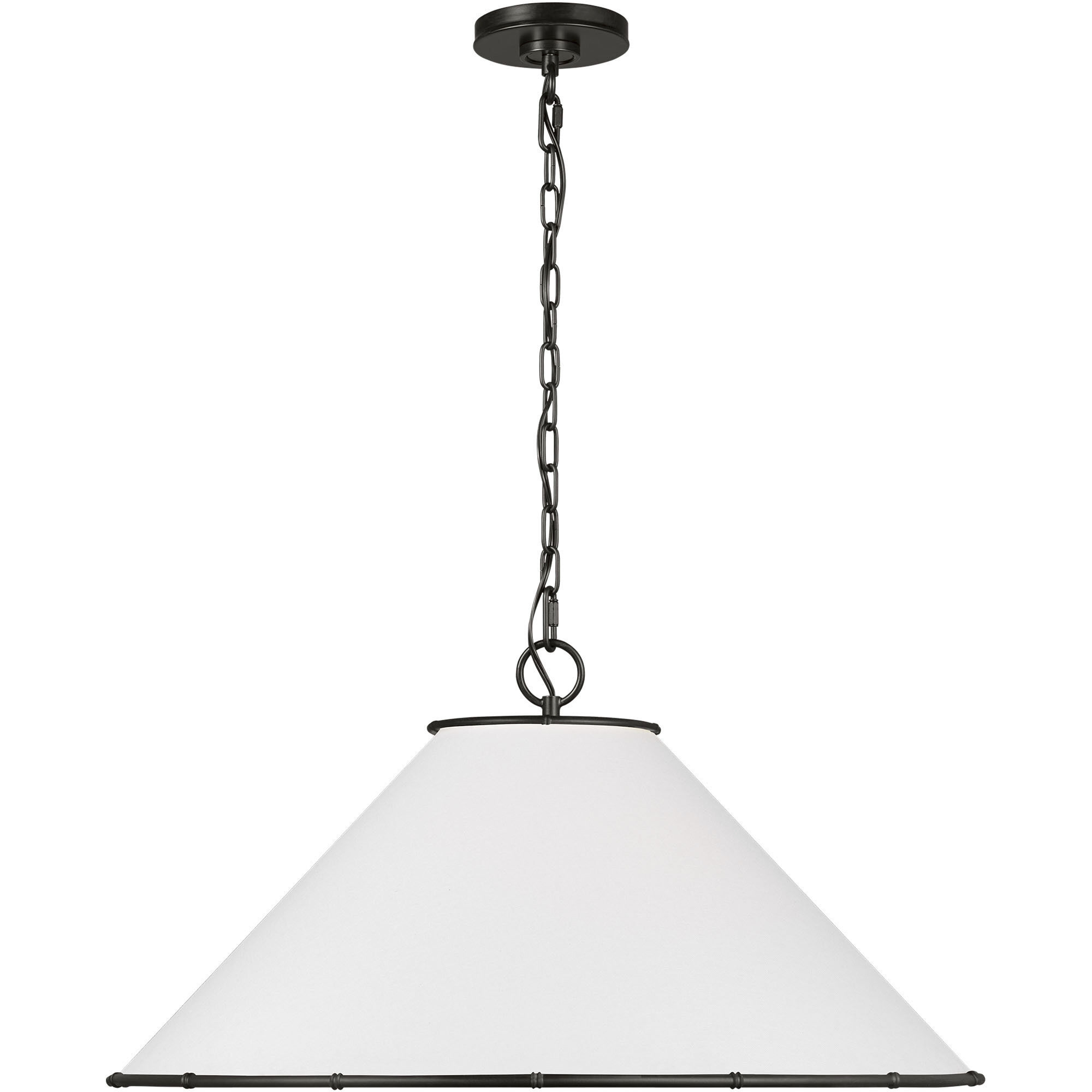 AH by Alexa Hampton Aldric 3 Light 28 inch Aged Iron Pendant Ceiling Light