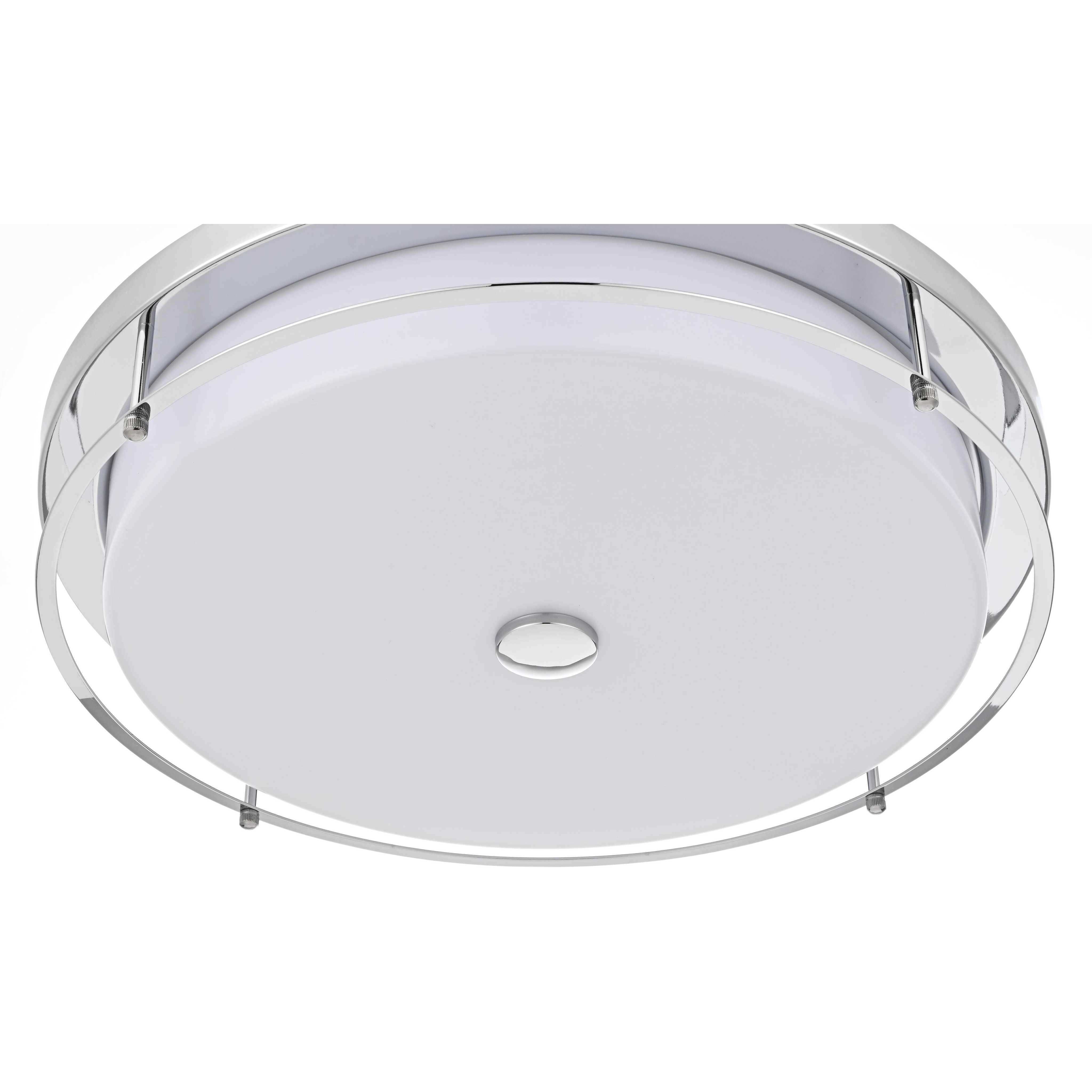 Kolson 1 Light 20 inch Chrome Flush Mount Ceiling Light