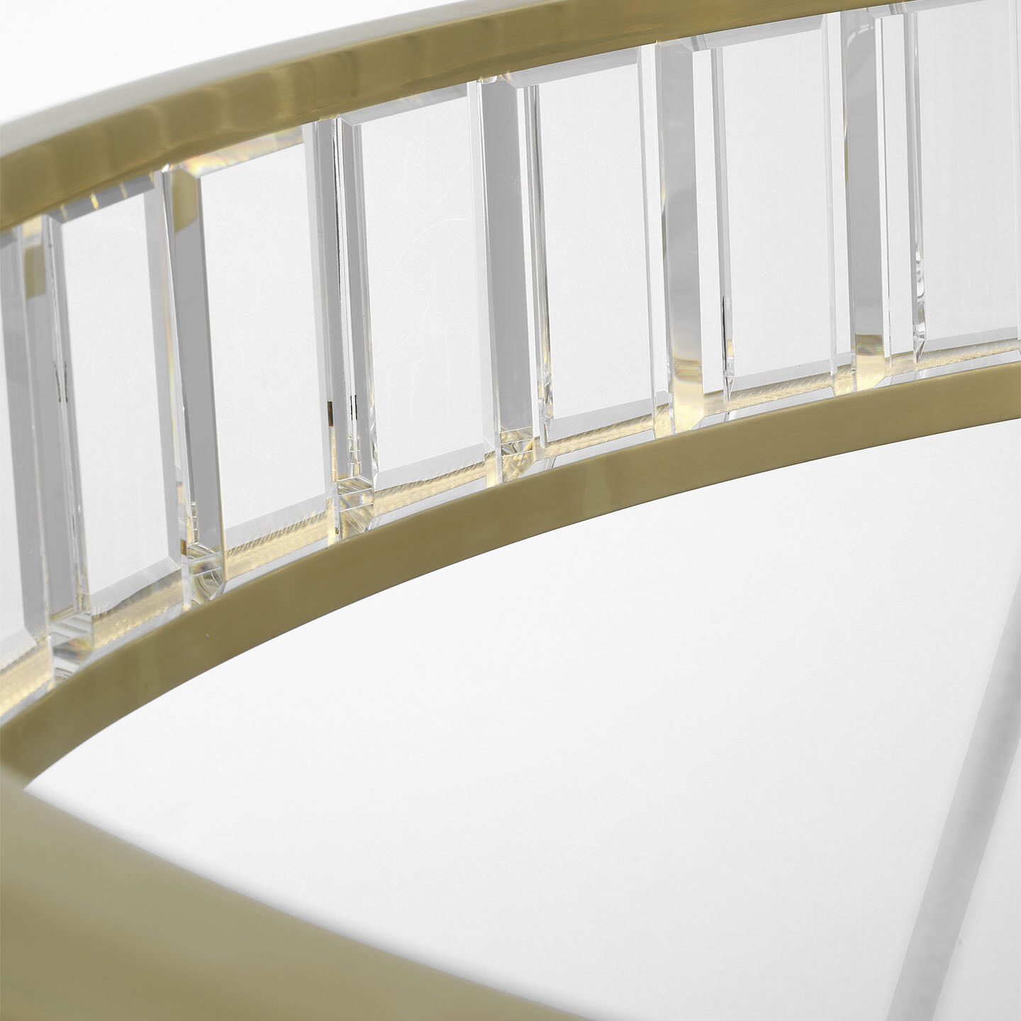 Chapman & Myers Iterna LED 40 inch Antique-Burnished Brass Ring Chandelier Ceiling Light in Crystal