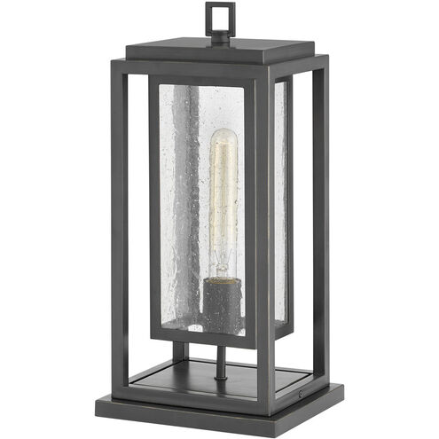 Coastal Elements Republic LED 17 inch Oil Rubbed Bronze Outdoor Pier Mount Lantern, Estate Series