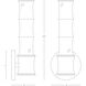 Kane 1 Light 5 inch Jungle with Modern Brass ADA Wall Sconce Wall Light
