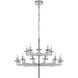 Kelly Wearstler Liaison 20 Light 34 inch Polished Nickel Double Tier Chandelier Ceiling Light in (None)