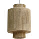 Corsair 1 Light 12 inch Natural with Bronze Mini Pendant Ceiling Light