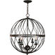 Sequoia 4 Light 20 inch Rubbed Oil Bronze Pendant Ceiling Light