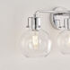 Sean Lavin Clara 3 Light 24 inch Chrome Vanity Light Wall Light