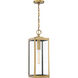Westover 1 Light 7 inch Antique Brass Outdoor Hanging Lantern