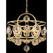 Signature Gwendolynn 6 Light 25 inch Heirloom Gold Chandelier Ceiling Light