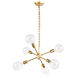 Nolan 6 Light 16 inch Brass Pendant Ceiling Light