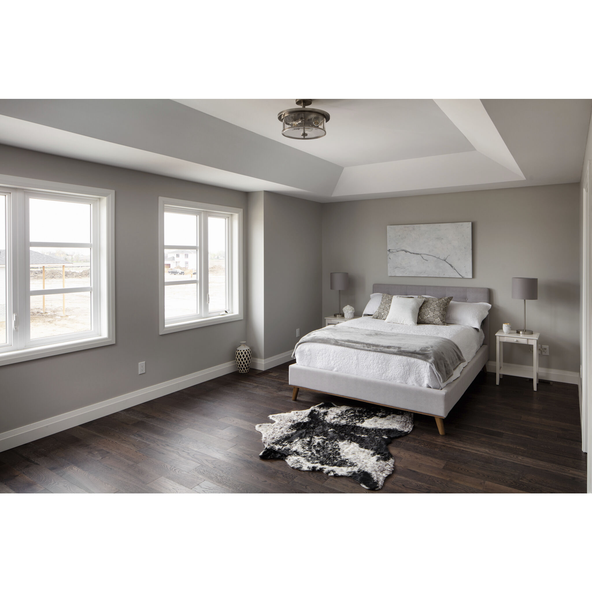 Savannah 3 Light 15.75 inch Brushed Nickel Semi Flush Mount Ceiling Light