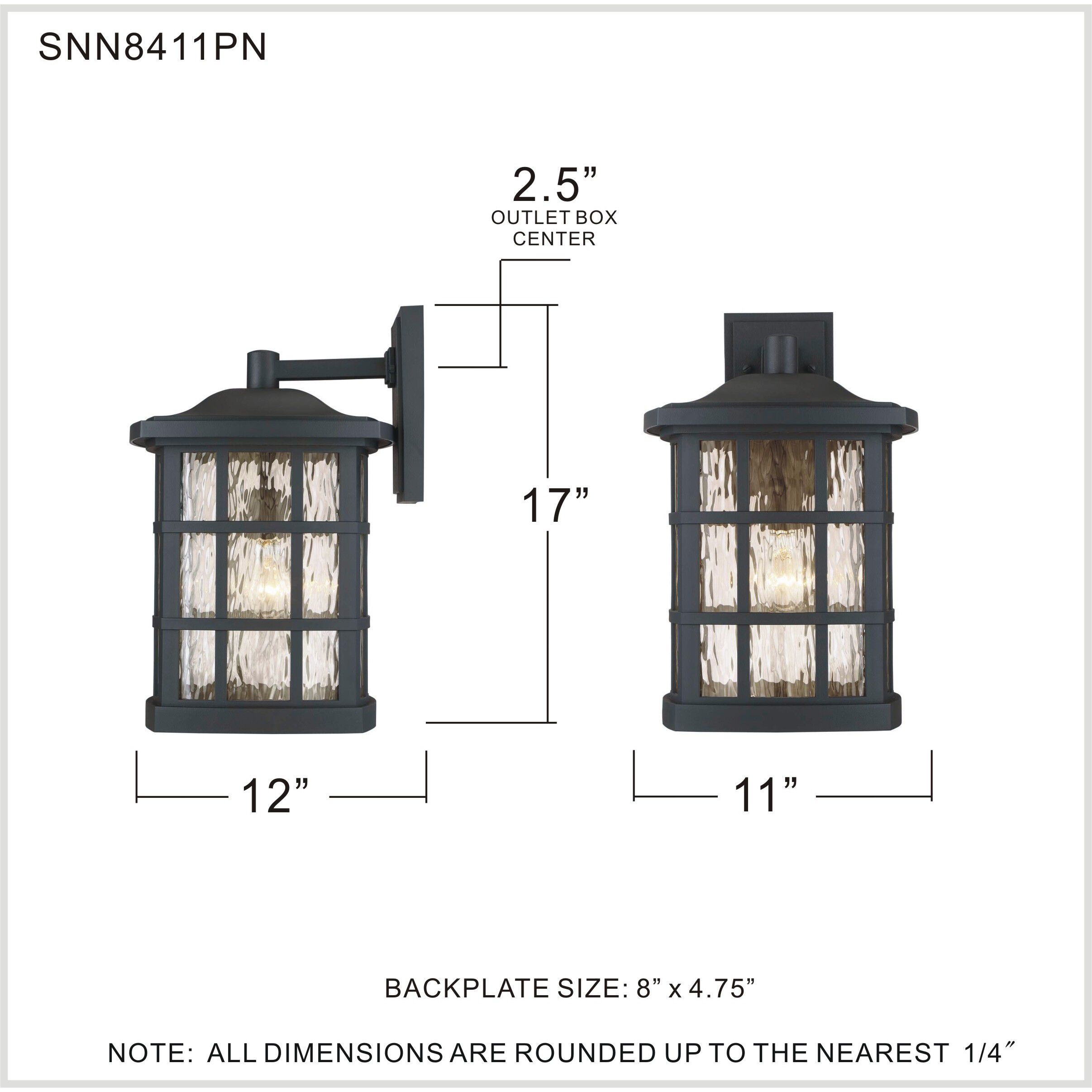 Stonington 1 Light 17 inch Palladian Bronze Outdoor Wall Lantern
