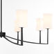Ayala 8 Light 44 inch Matte Black Chandelier Ceiling Light