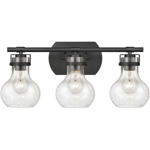 Salamanca 3 Light 21 inch Matte Black Vanity Light Wall Light