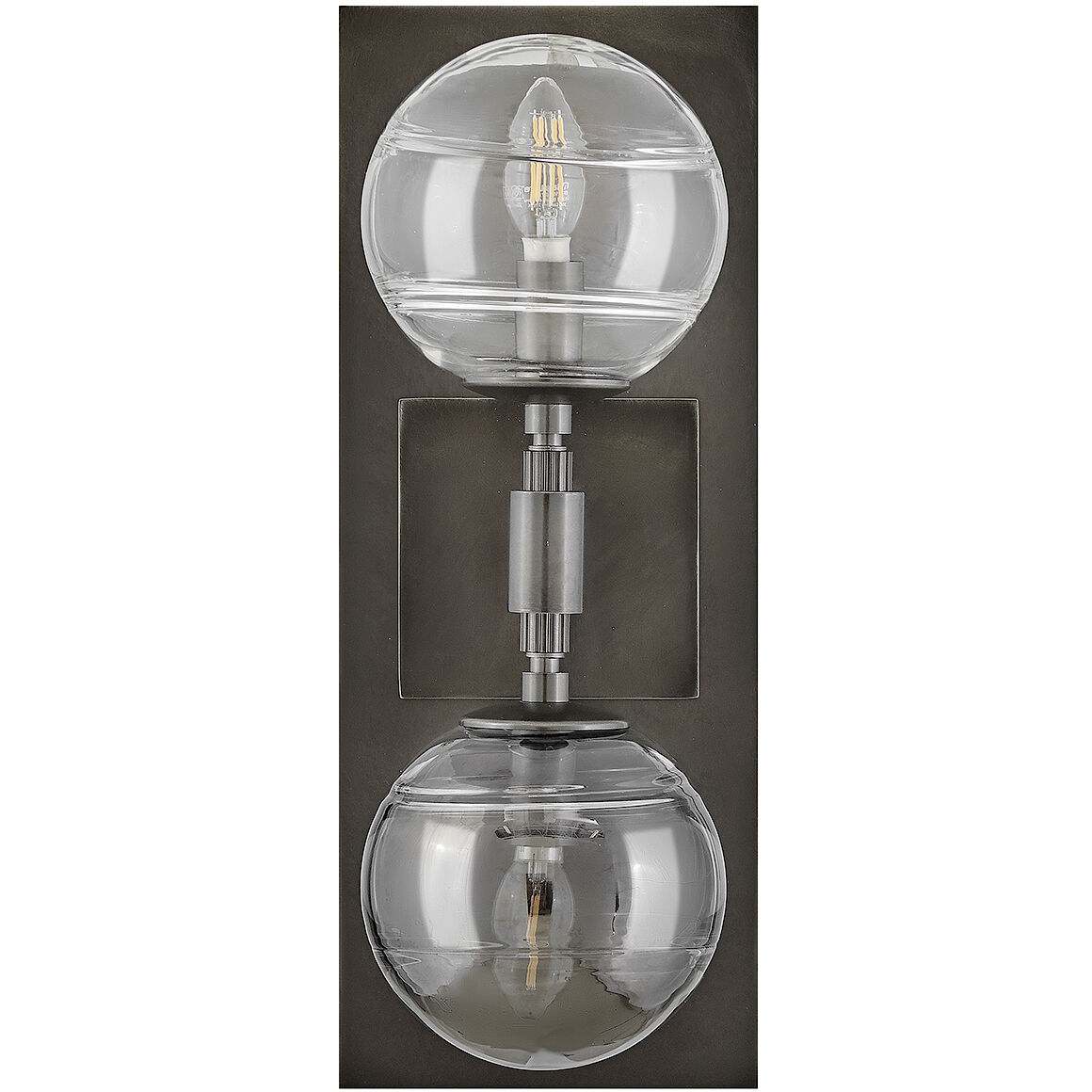 Oberon 2 Light 7 inch Black Oxide Sconce Wall Light