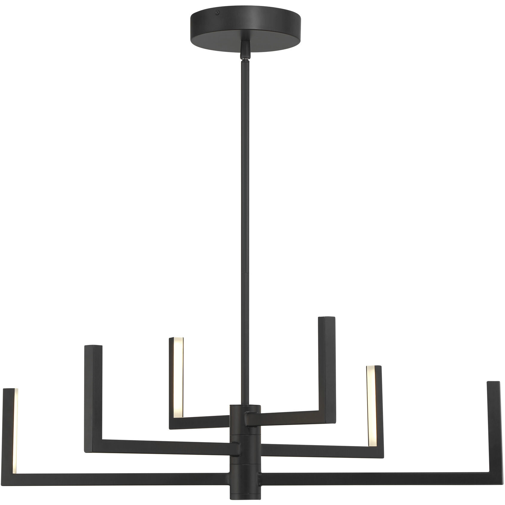 Articular LED 24.25 inch Coal Chandelier Ceiling Light