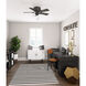 Crestfield 42 inch Noble Bronze with Bleached Grey Pine/Greyed Walnut Blades Ceiling Fan, Low Profile