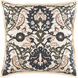 Vincent 18 X 18 inch Peach and Dark Brown Throw Pillow