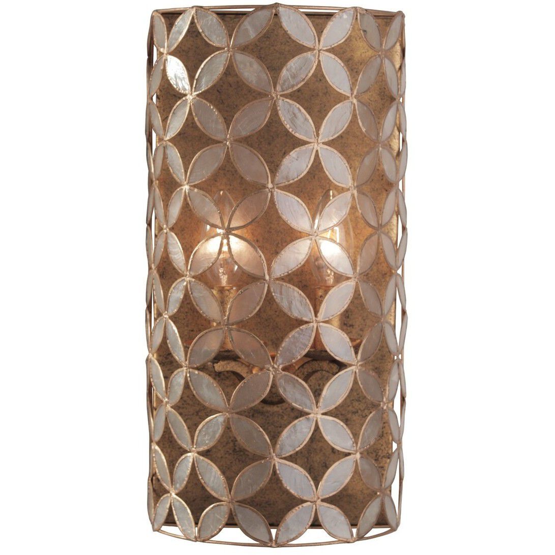 Maurelle Wall Sconce Wall Light in Oxidized Gold Leaf