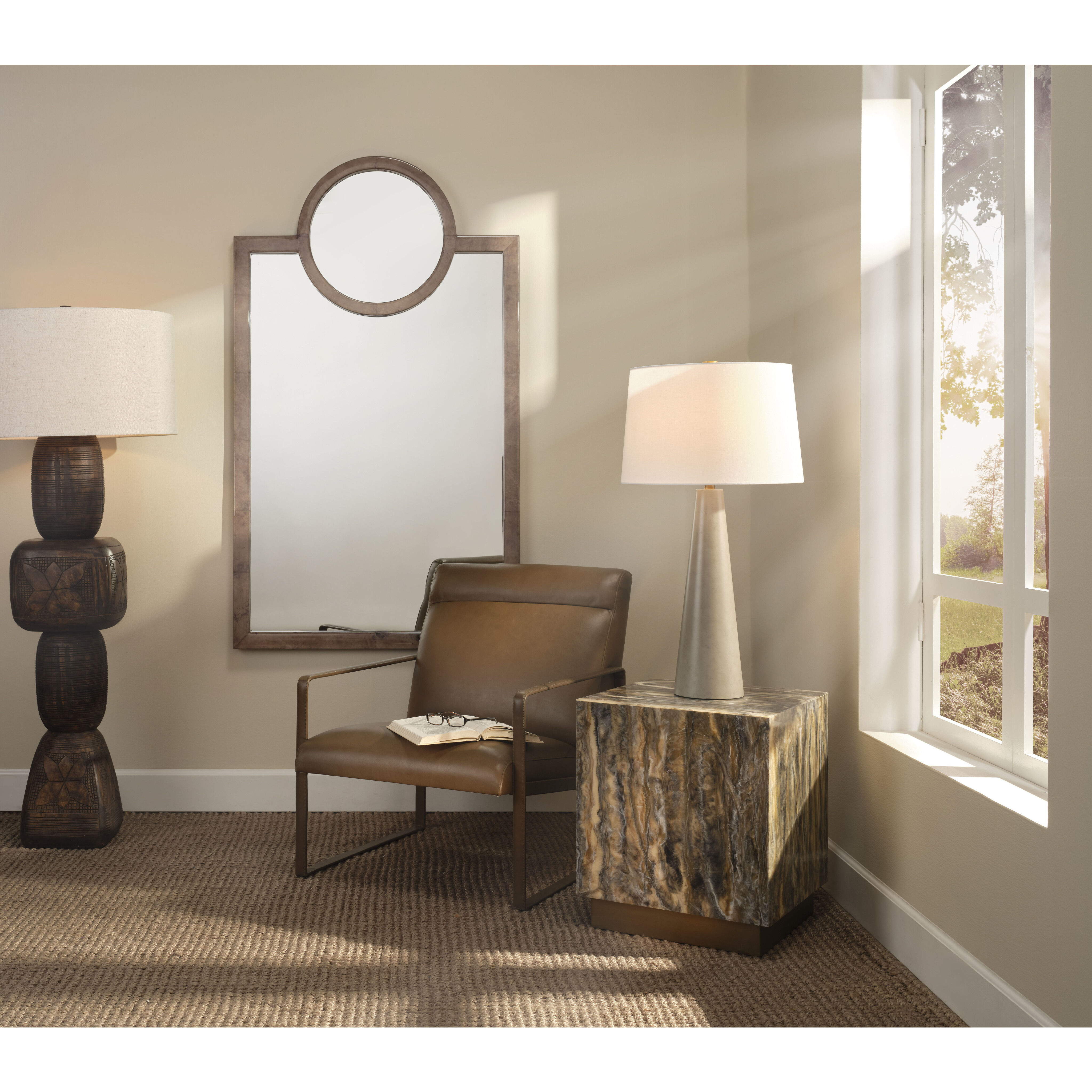 Cube 21 X 18 inch Dripped Resin Side Table, Inline